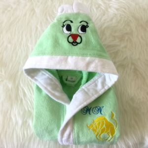 Halat baie copii verde personalizat cu semn zodiacal taur
